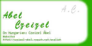 abel czeizel business card